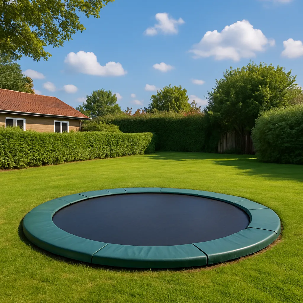 Nedgravet trampolin: Den sikre og æstetiske bedste løsning til haven Nedgravet trampolin: Den sikre og æstetiske bedste løsning til haven