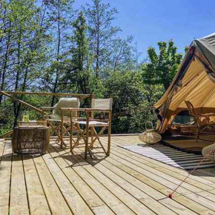 Eventyrligt glamping ophold hos Villa Skovly