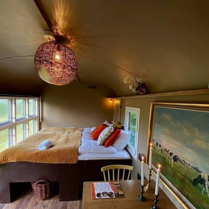 Glamping i Woody eller Farmer hos Krusmølle Glamping