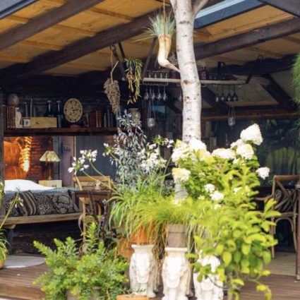 Glamping i luksus shelter hos Event Oasen